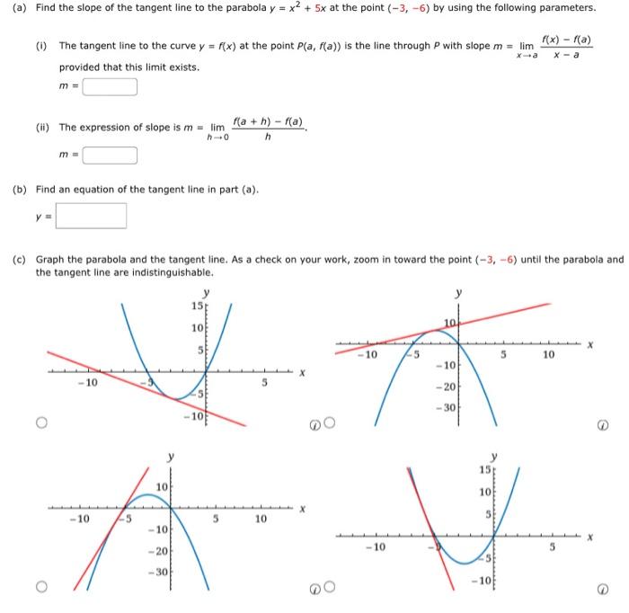 solved-a-find-the-slope-of-the-tangent-line-to-the-chegg