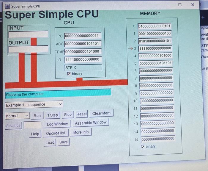 Solved х Super Simple CPU MEMORY Super Simple CPU CPU INPUT | Chegg.com