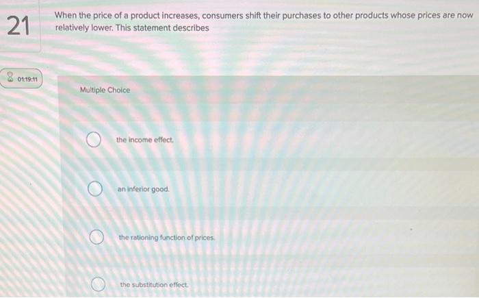 Solved All else held constant, the law of demand suggests | Chegg.com
