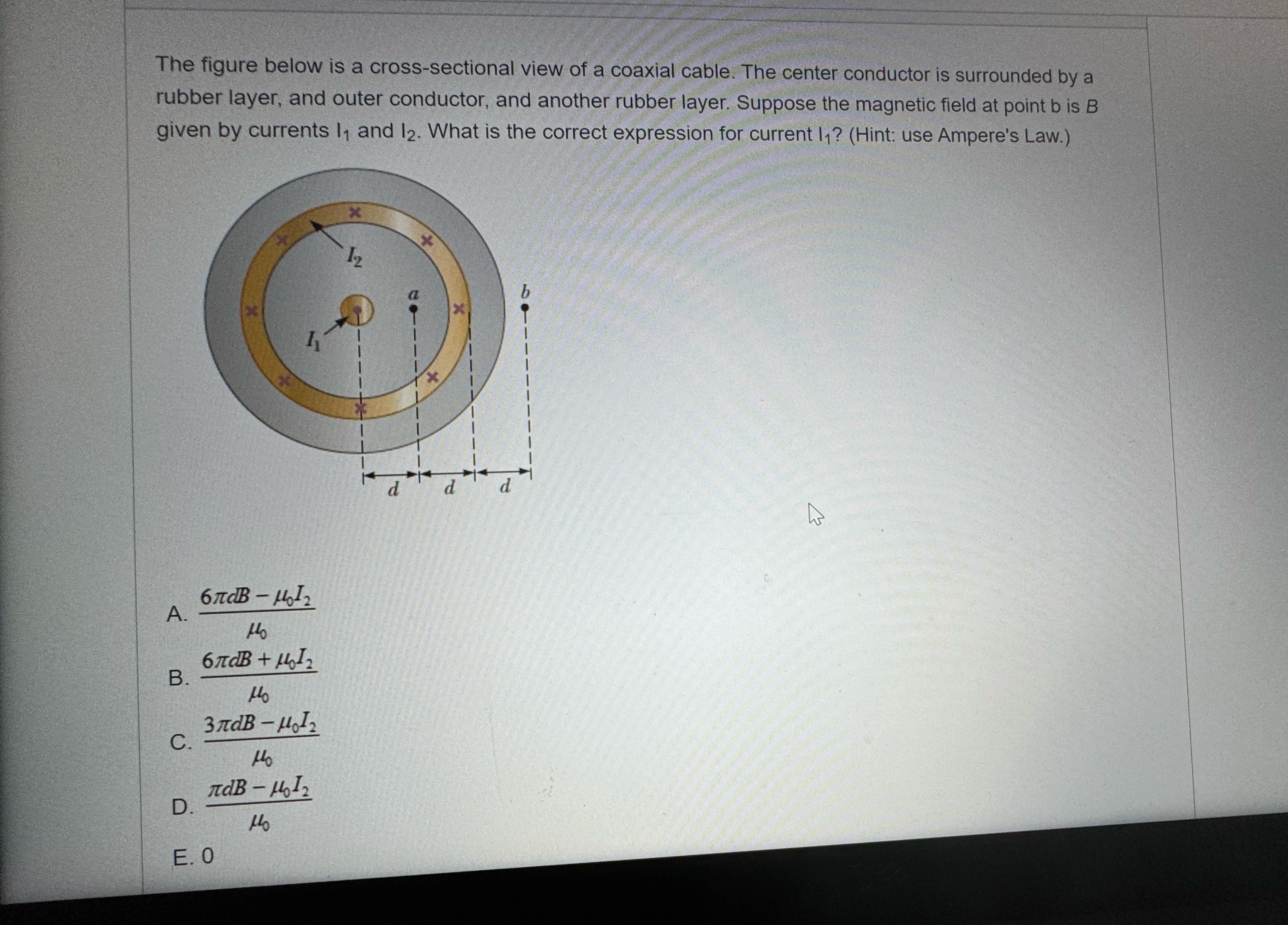 Solved The figure below is a cross-sectional view of a | Chegg.com