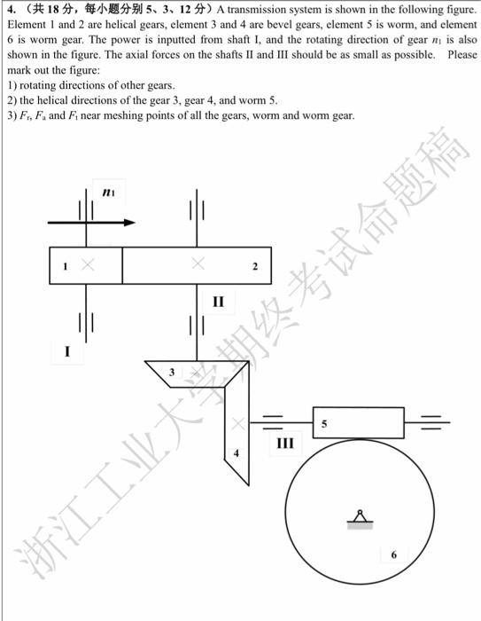 Solved 4 共18分 每小题分别5 3 12分 A Transmission System Is Chegg Com