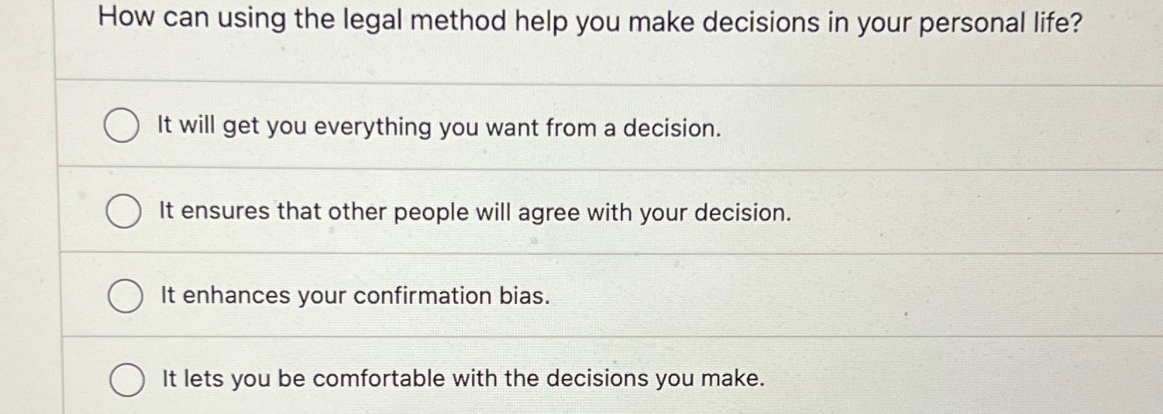 Solved How can using the legal method help you make | Chegg.com