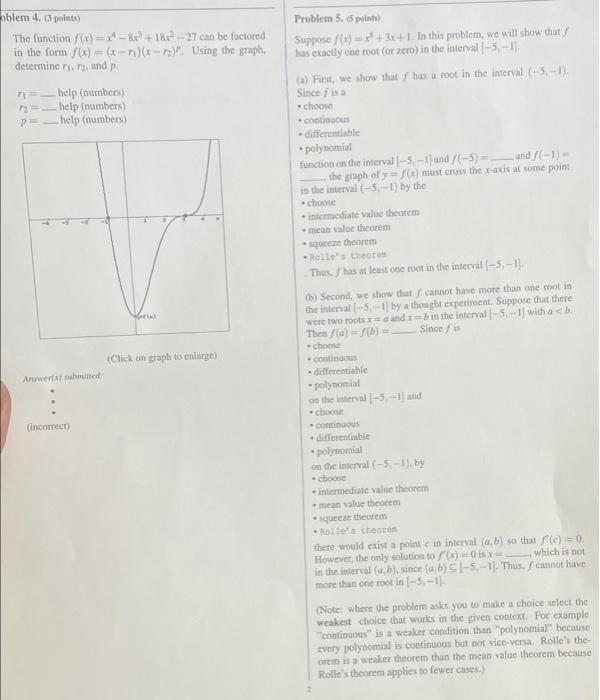 Solved Problem 3. 3 points) Problem 1. (3 points) Find the | Chegg.com