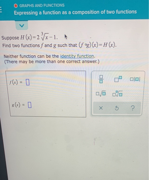 Solved O GRAPHS AND FUNCTIONS Expressing a function as a | Chegg.com