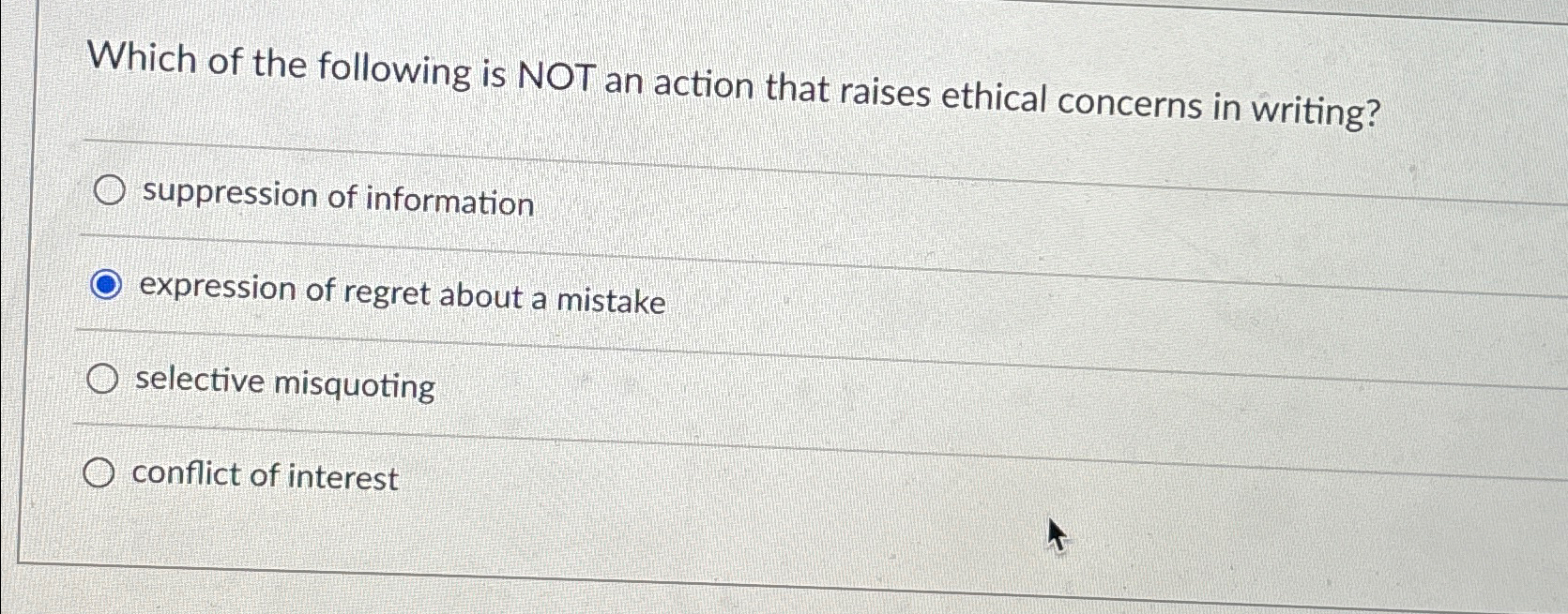 Solved Which of the following is NOT an action that raises | Chegg.com