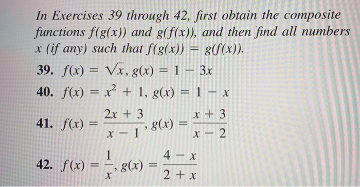 Solved In Exercises 39 through 42, first obtain the | Chegg.com