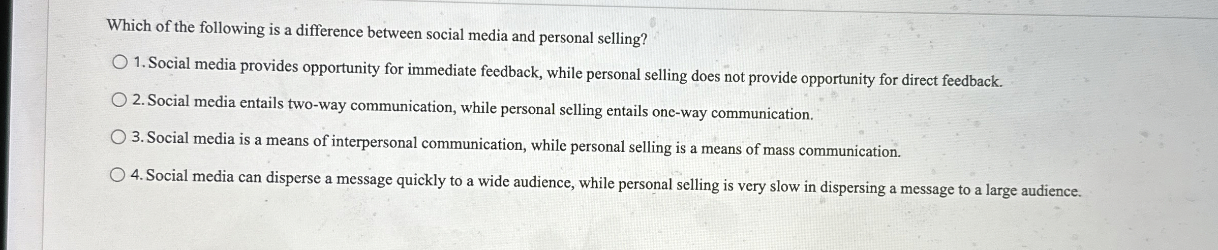 Solved Which of the following is a difference between social | Chegg.com