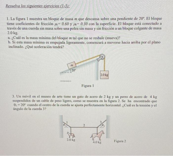 Solved Resuelva Los Siguientes Ejercicios (1-3). 1. La | Chegg.com