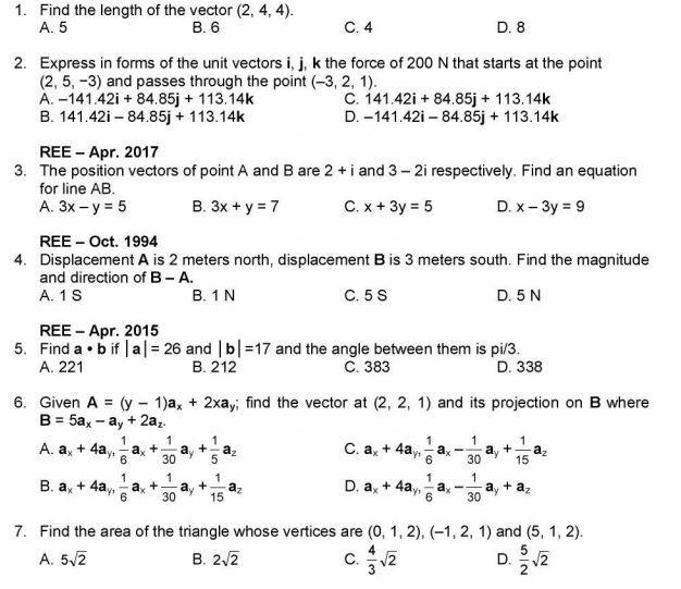 Solved 1. Find the length of the vector (2, 4, 4). A. 5 B.6 | Chegg.com