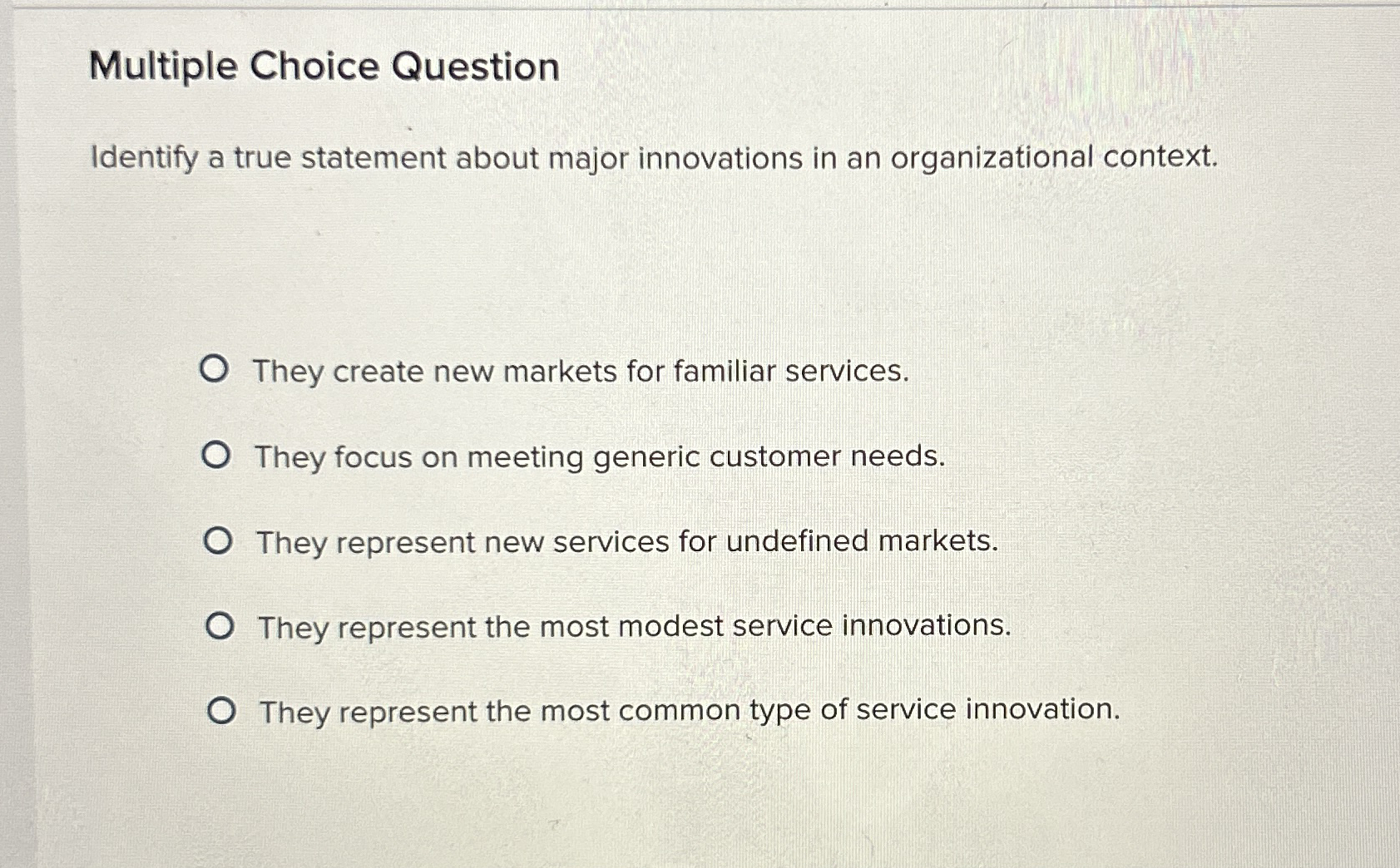 Multiple Choice QuestionIdentify a true statement | Chegg.com