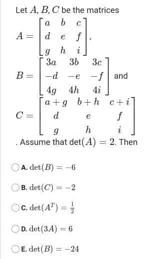 Solved Consider The Augmented Matrix 1 1 2 3 Ab 3 2 Chegg Com