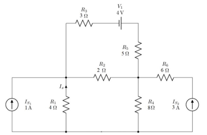 Solved For the circuit in the figure below, find the value | Chegg.com