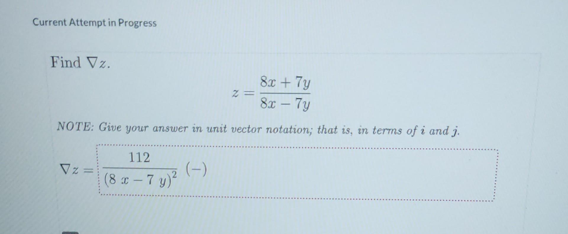 solved-current-attempt-in-progress-find-z-z-8x-7y8x-7y-chegg