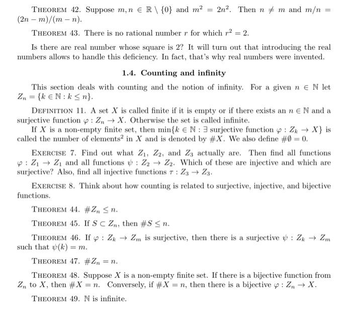 Solved Please prove theorem 42,theorem 43 ( without using | Chegg.com