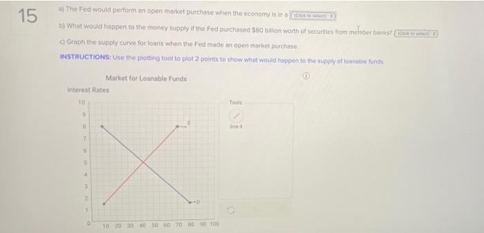 Solved 15 A The Fed Would Perform An Open Market Purchase Chegg