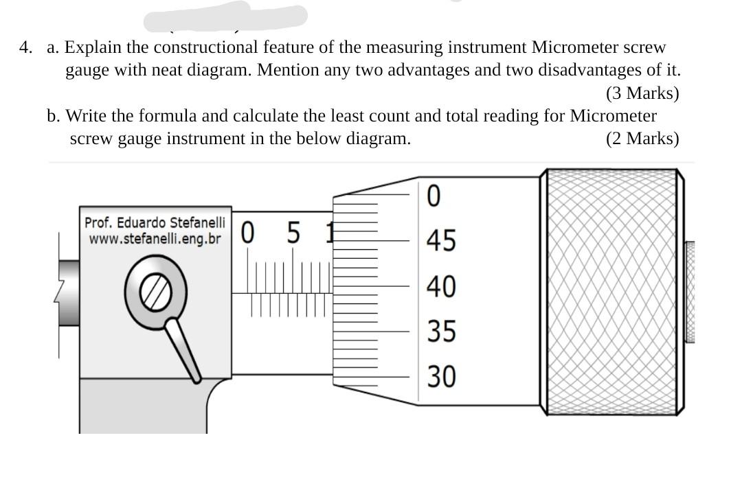 Solved 4. a. Explain the constructional feature of the