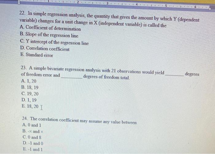 Solved 19. In a simple linear regression analysis, the | Chegg.com