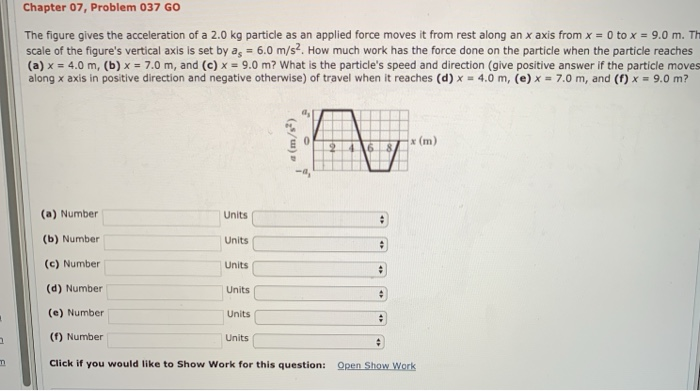 Solved Chapter 07, Problem 037 GO The figure gives the | Chegg.com