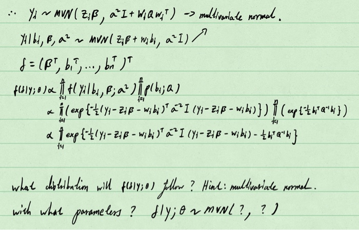 Yu Mvn Z Ss A I W Q Wit Multivariate Normal Y Chegg Com