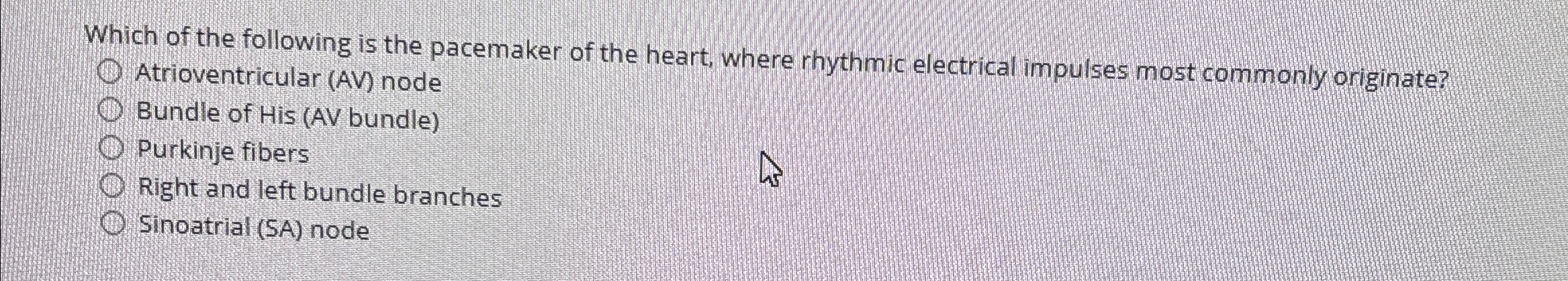 which of the following is commonly called the pacemaker of the heart