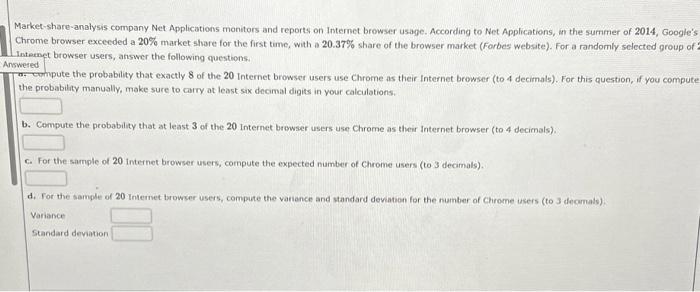 Solved Market-share-analysis Company Net Applications | Chegg.com