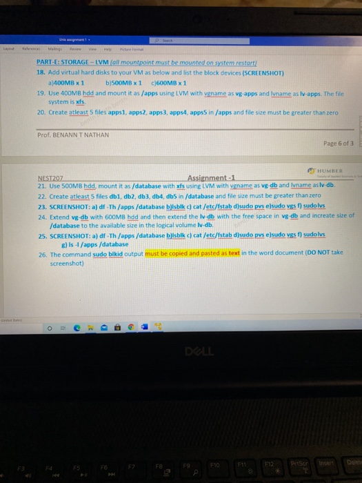 Malingi V нер dure for PARTE STORAGE LVM (all