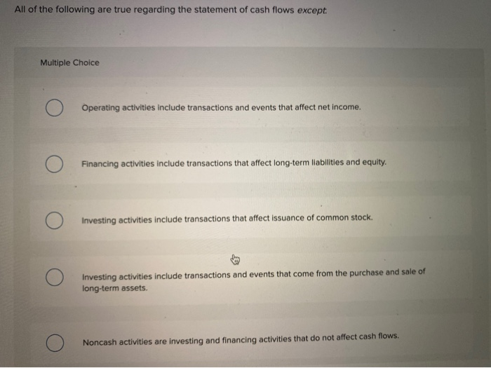 Solved All Of The Following Are True Regarding The Statem