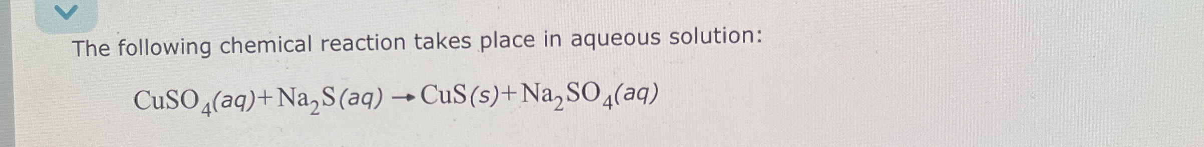 Solved The following chemical reaction takes place in | Chegg.com