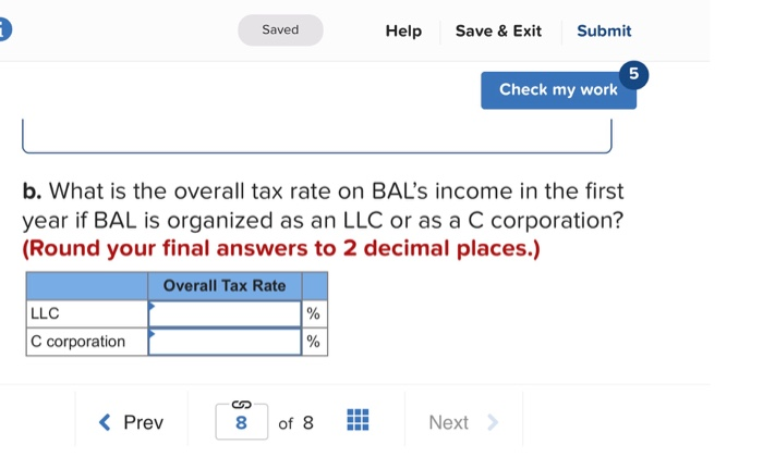 Solved 1 Saved Help Save & Exit Submit 5 Check my work | Chegg.com