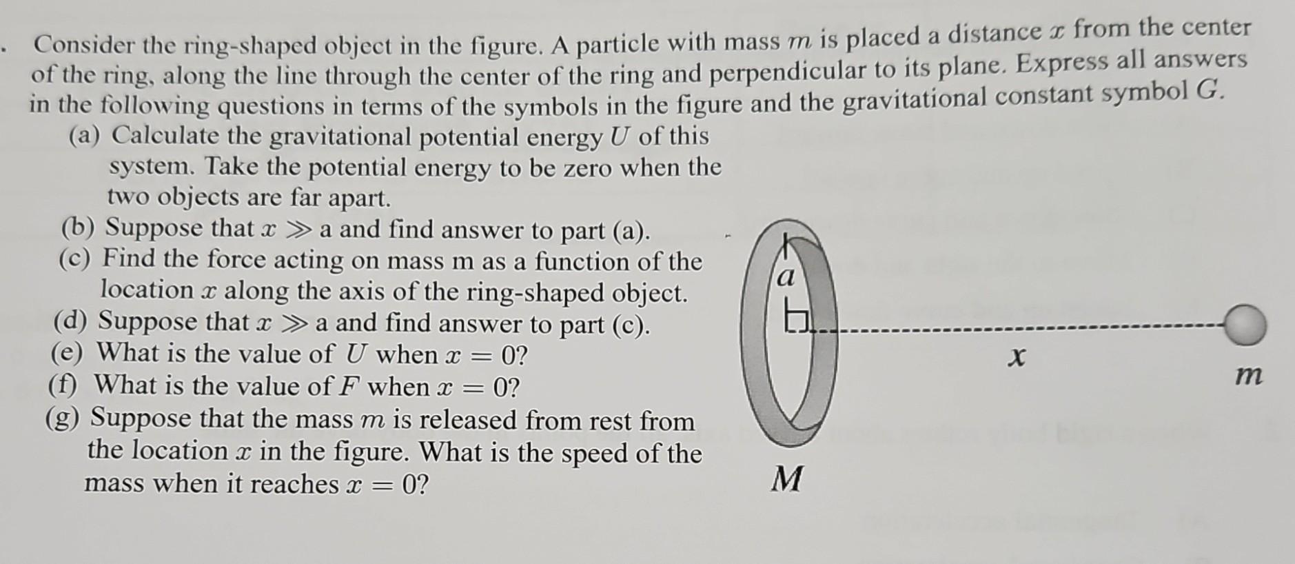 Solved Consider the ring shaped object in the figure A Chegg com Solved Consider the ring shaped object in the figure A Chegg com