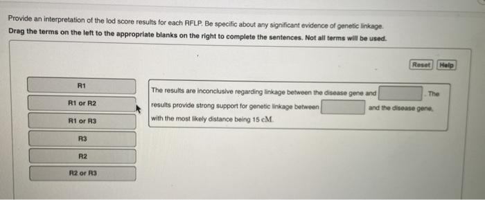 Solved What is the lod score? Select the two correct