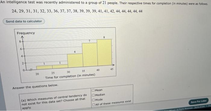Solved An intelligence test was recently administered to a | Chegg.com