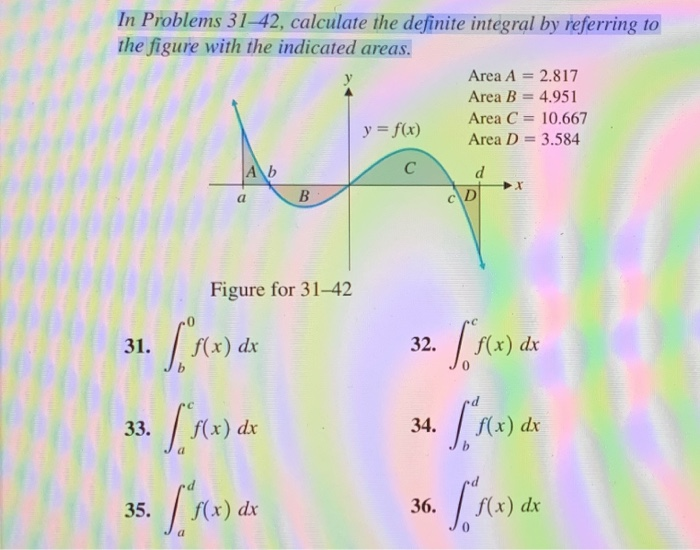 Solved In Problems 31-42, calculate the definite integral by | Chegg.com