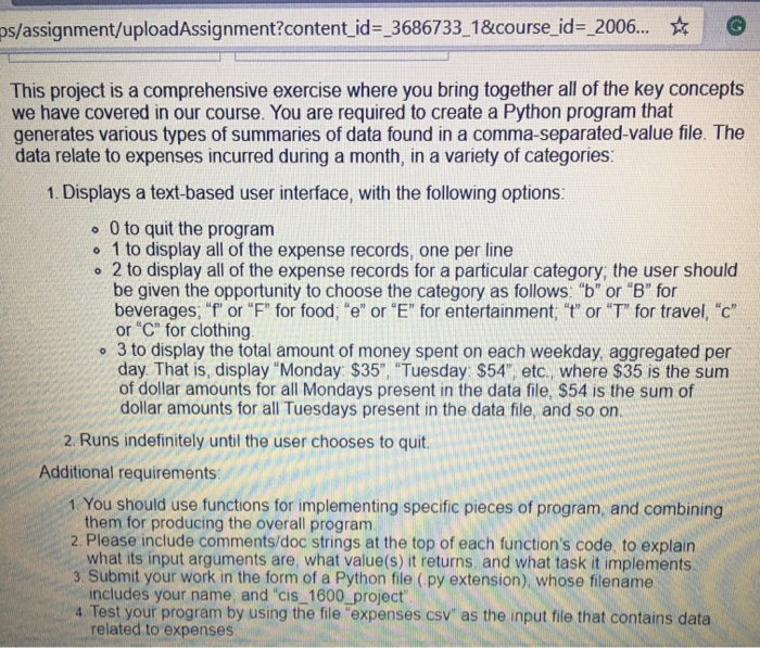 Solved (Python for beginner) I need to create a Python | Chegg.com