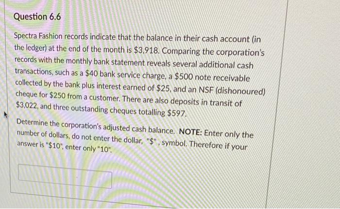Solved Read the following information to answer questions | Chegg.com