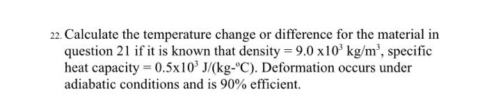 22. Calculate the temperature change or difference | Chegg.com