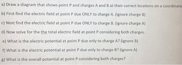 Solved Find the Electric Field at the point P located at 1 = | Chegg.com