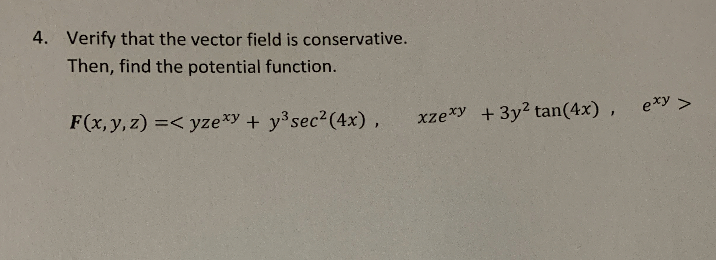 Solved Verify that the vector field is conservative.Then, | Chegg.com
