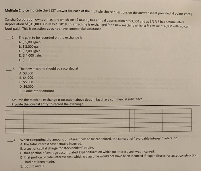 Solved Multiple Choice Indicate The Best Answer For Each Of Chegg Solved Multiple Choice Indicate The Best Answer For Each Of Chegg
