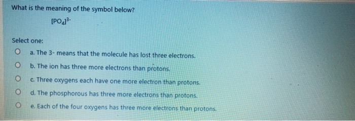 What Is The Meaning Of The Symbol Below Po13 Chegg Com