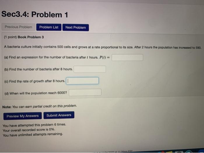 Solved Sec3.4: Problem 1 Previous Problem Problem List Next | Chegg.com