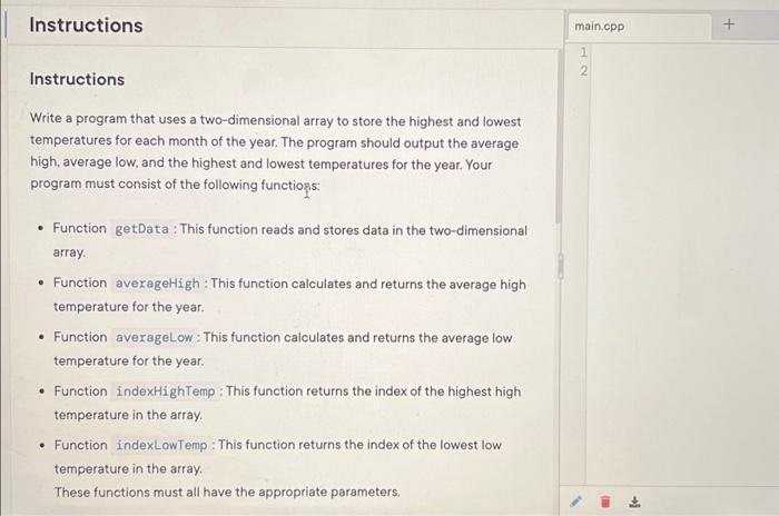 Solved Instructions Write a program that uses a | Chegg.com