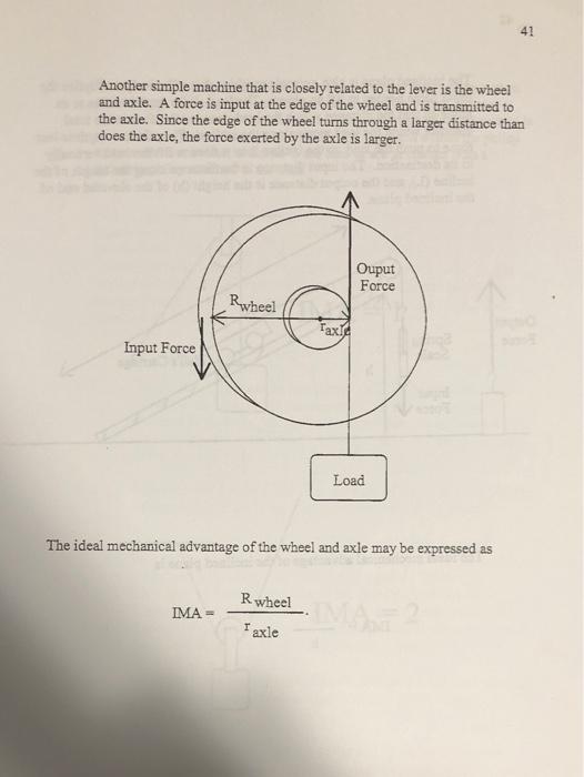 Solved Experiment 6: Simple Machines Introduction Simple | Chegg.com