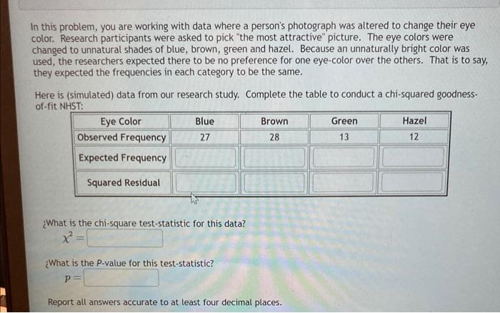Solved In this problem, you are working with data where a | Chegg.com