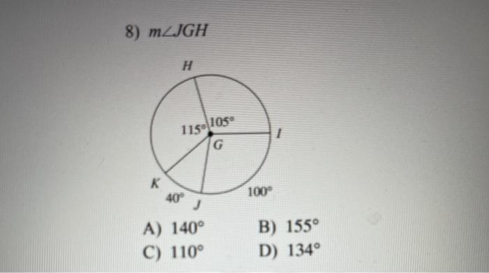 Solved 8 Mzjgh H 1 G K 40 100 J A 140 C 110 Chegg Com