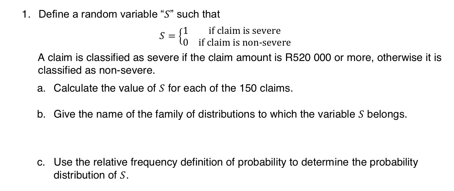 Solved Define a random variable 