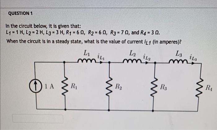 Solved In the circuit below, it is given that: | Chegg.com