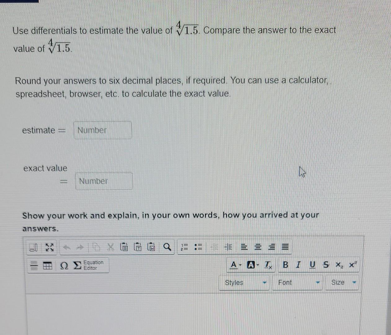 solved-use-differentials-to-estimate-the-value-of-41-5-chegg