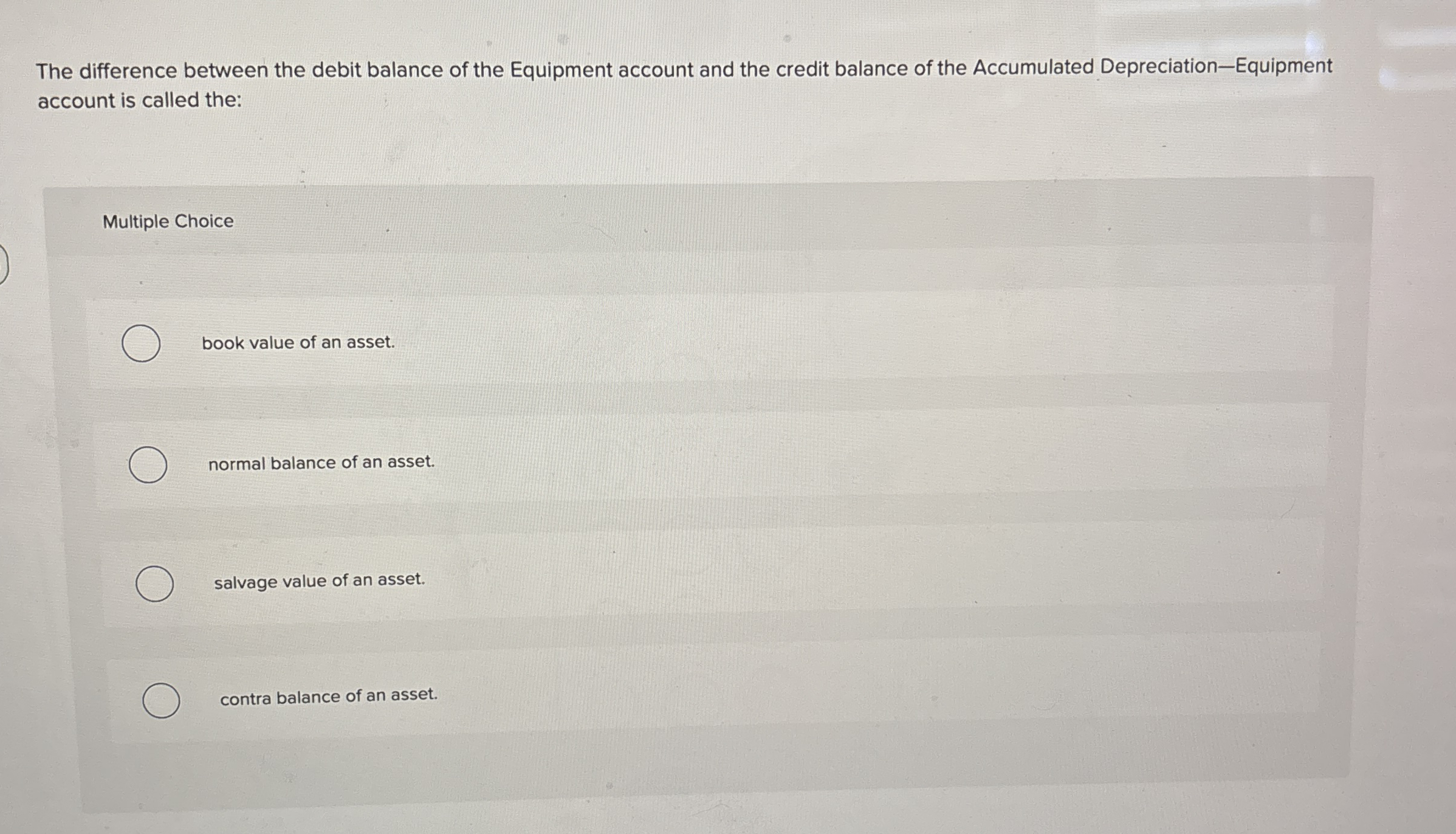 Solved The difference between the debit balance of the