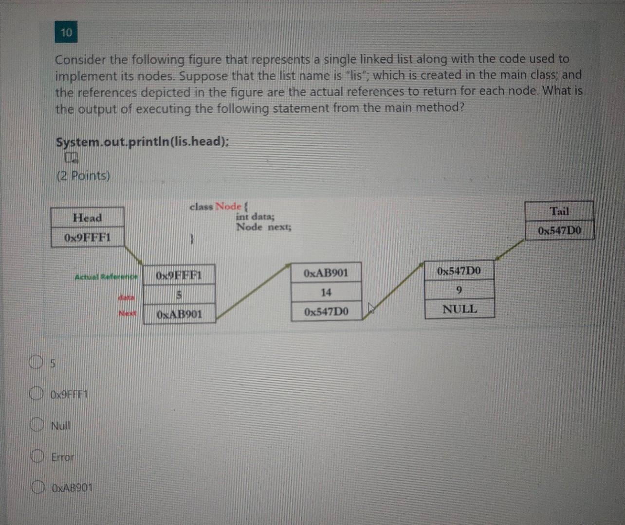 Solved 10 Consider the following figure that represents a | Chegg.com